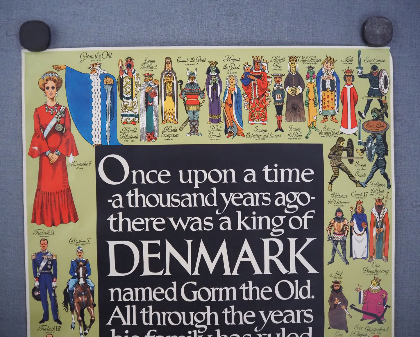 1984 Kings & Queens of Denmark - Original Vintage Poster