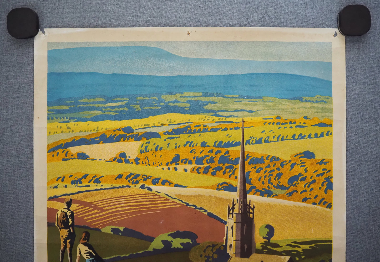 1940s England Travel Poster by Brian Cook - Original Vintage Poster