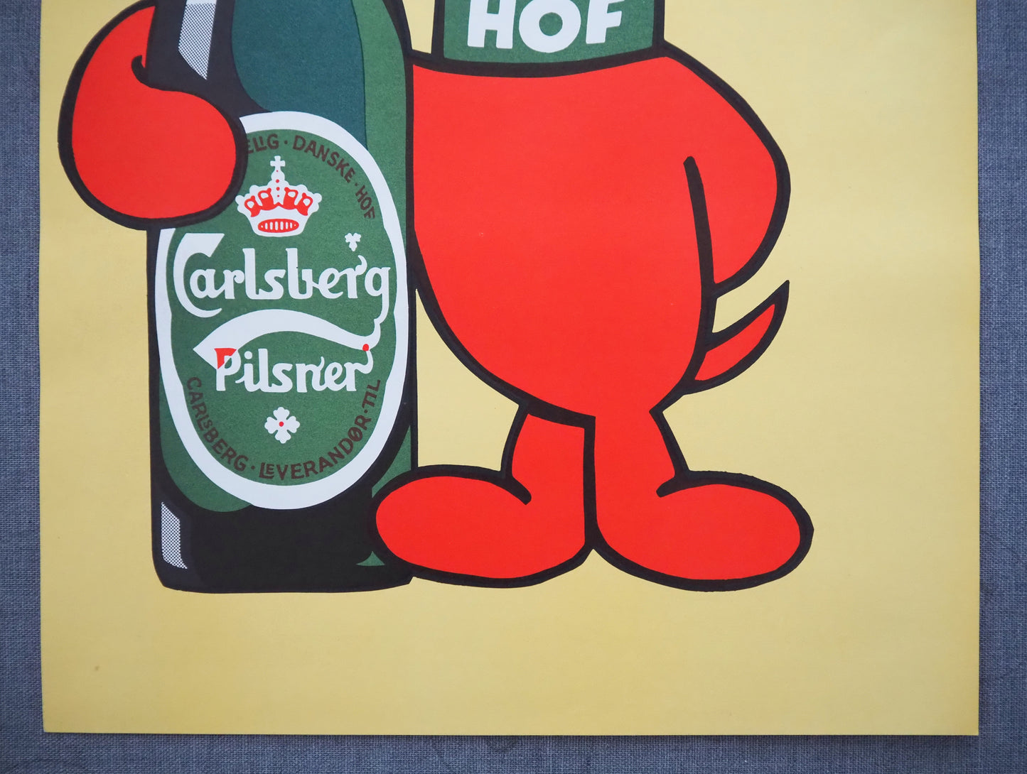 1970s Carlsberg Beer (Beer Dog) - Original Vintage Poster