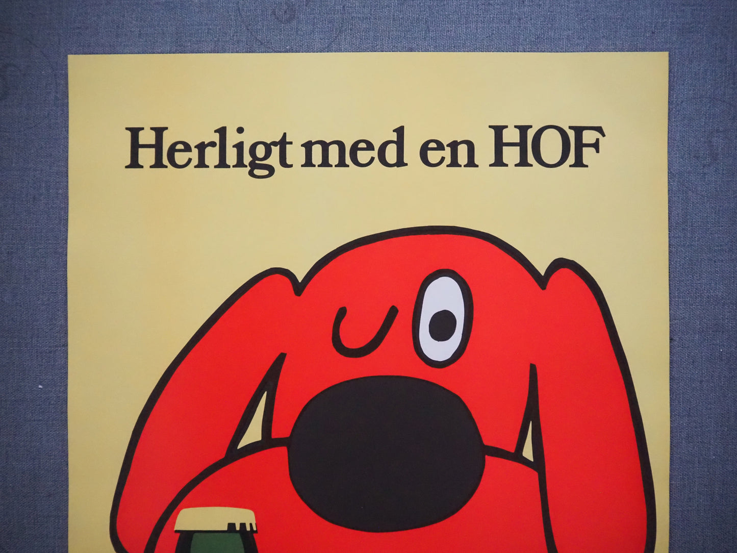 1970s Carlsberg Beer (Beer Dog) - Original Vintage Poster