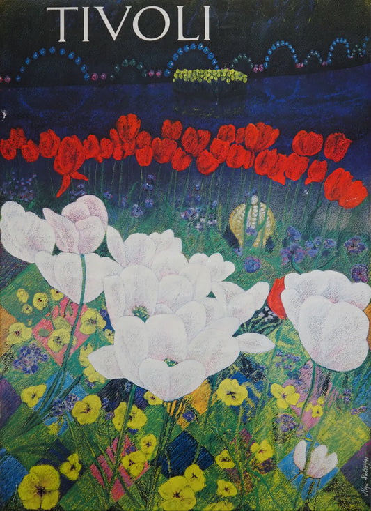 1991 Tivoli Gardens by Naja Salto - Original Vintage Poster