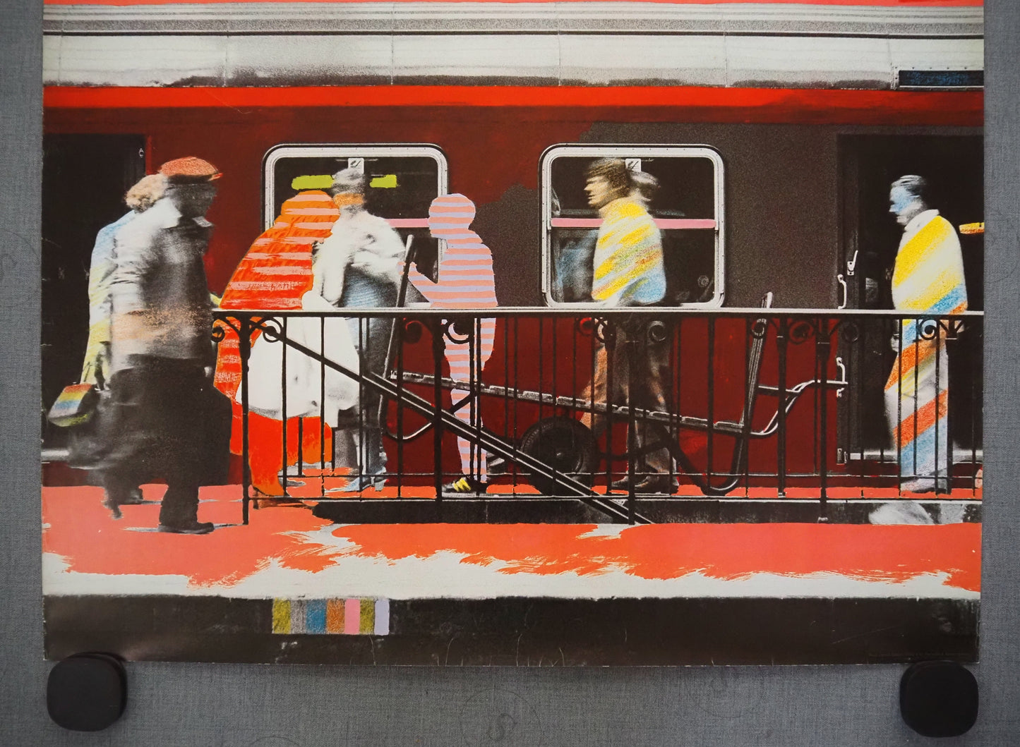 1981 Pop Art Train Travel Poster 4 - Original Vintage Poster