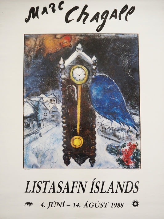1988 Chagall Listasafn Iceland - Original Vintage Poster