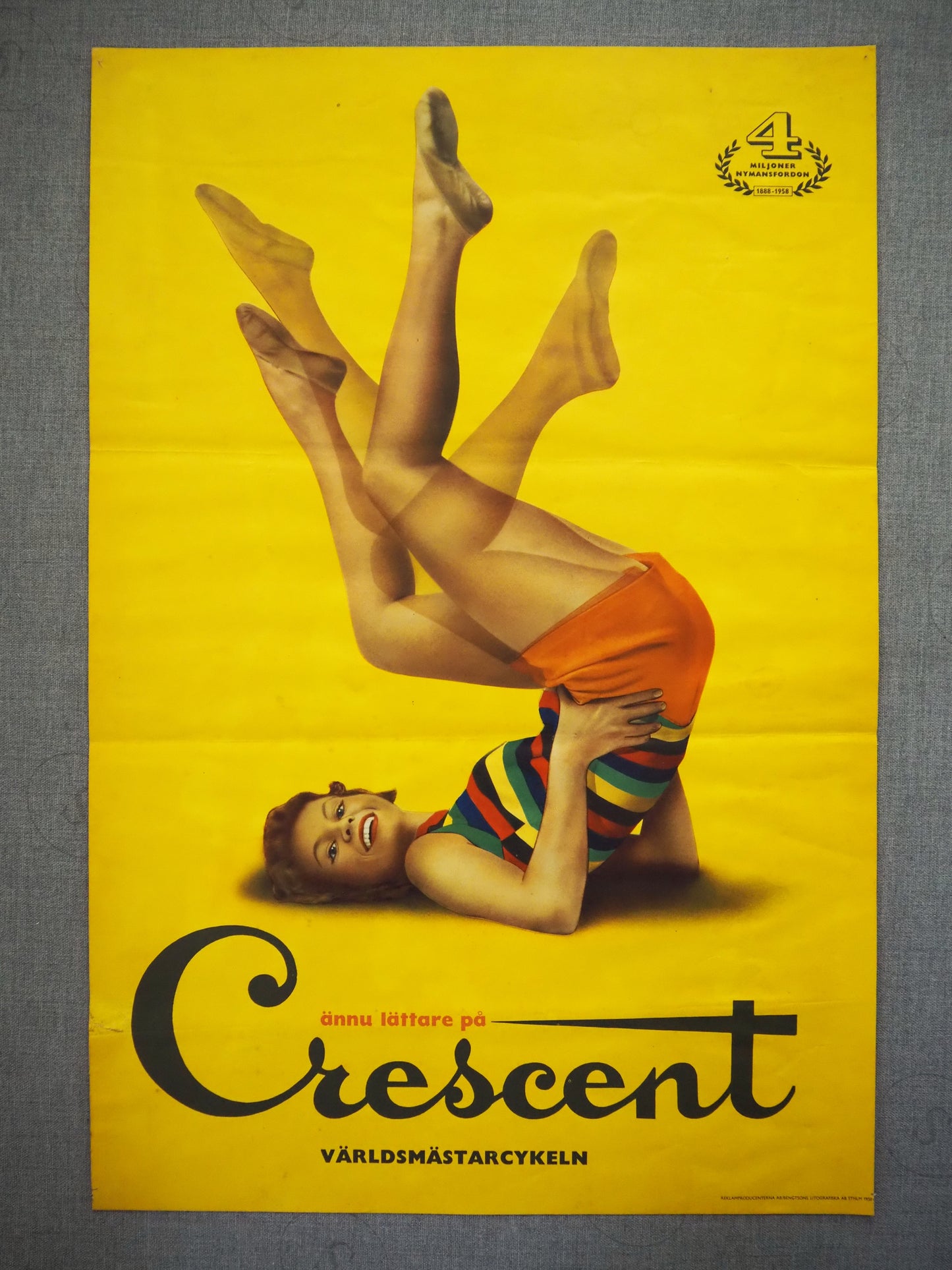 1958 Bicycle Cresent Advertisement - Original Vintage Poster