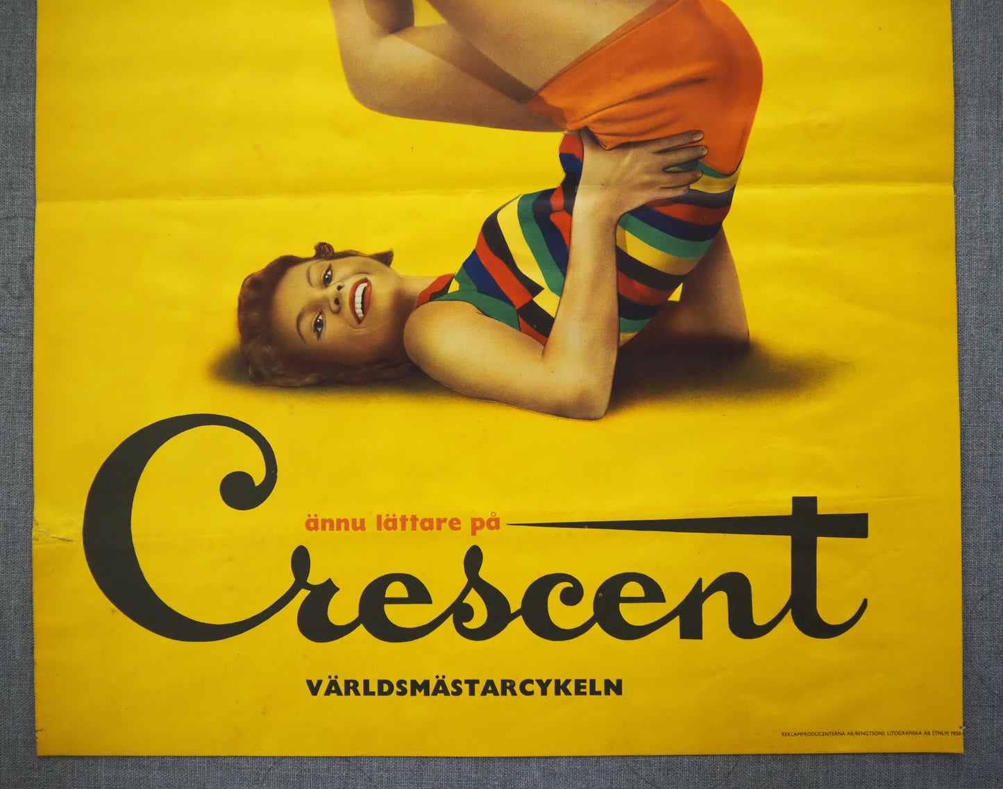 1958 Bicycle Cresent Advertisement - Original Vintage Poster