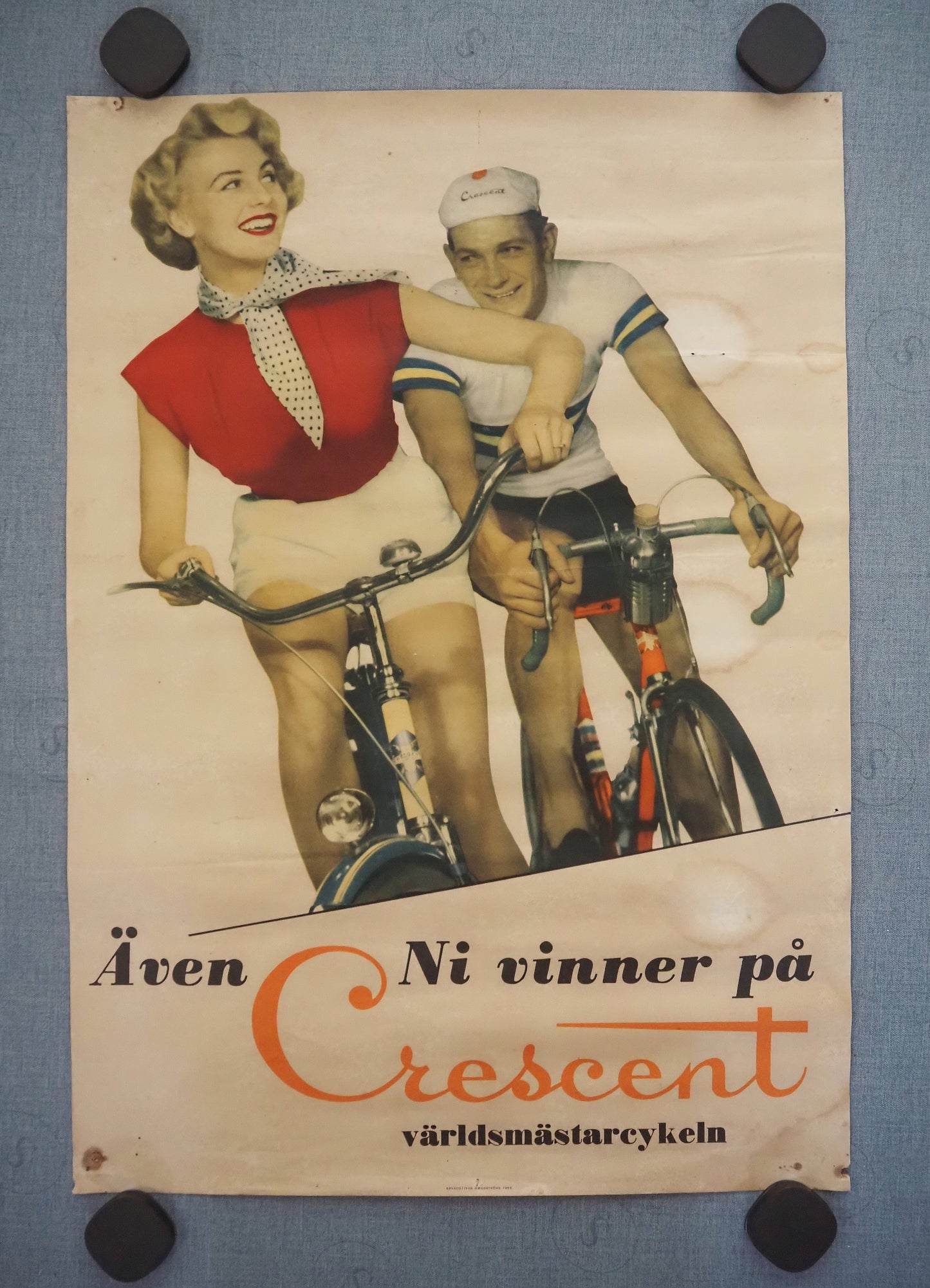 1953 Bicycle Cresent Advertisement - Original Vintage Poster