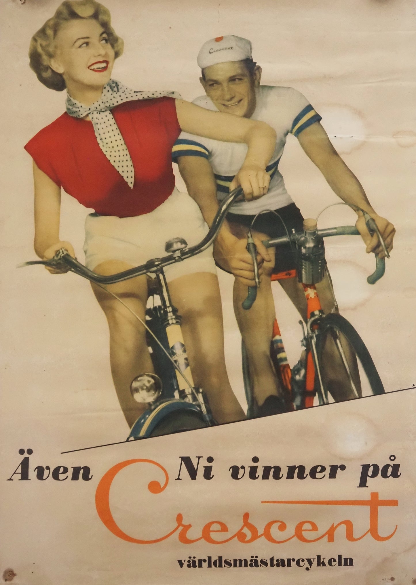 1953 Bicycle Cresent Advertisement - Original Vintage Poster