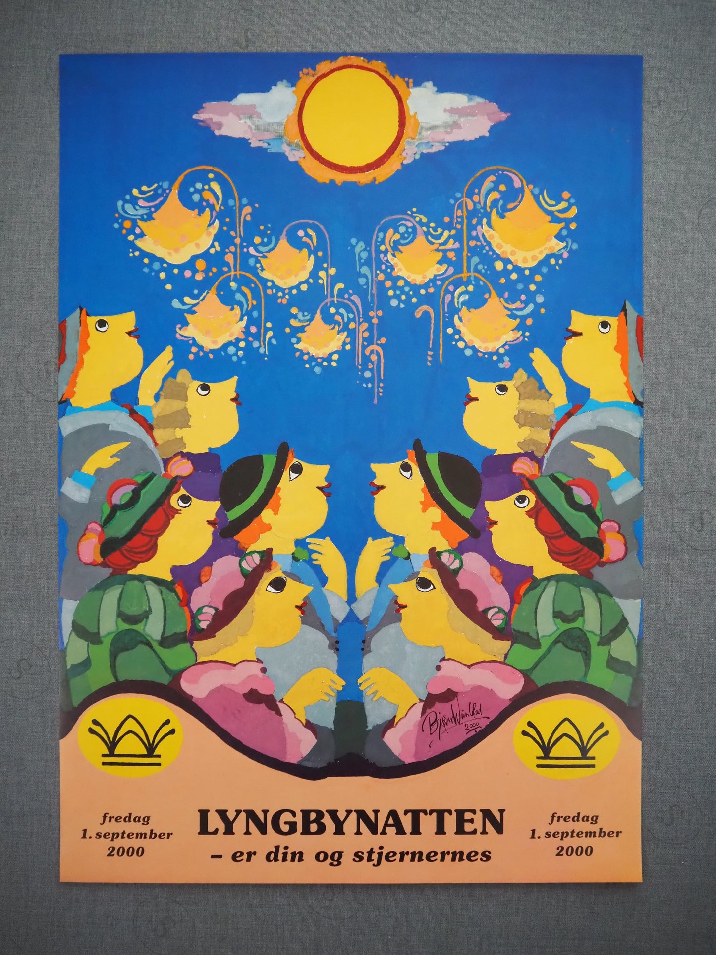 2000 Wiinblad Culture Night - Original Vintage Poster