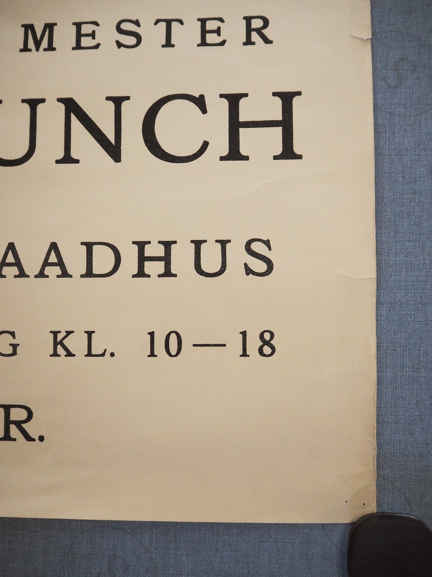 1946 Edvard Munch Memorial Exhibition Poster - Original Vintage Poster
