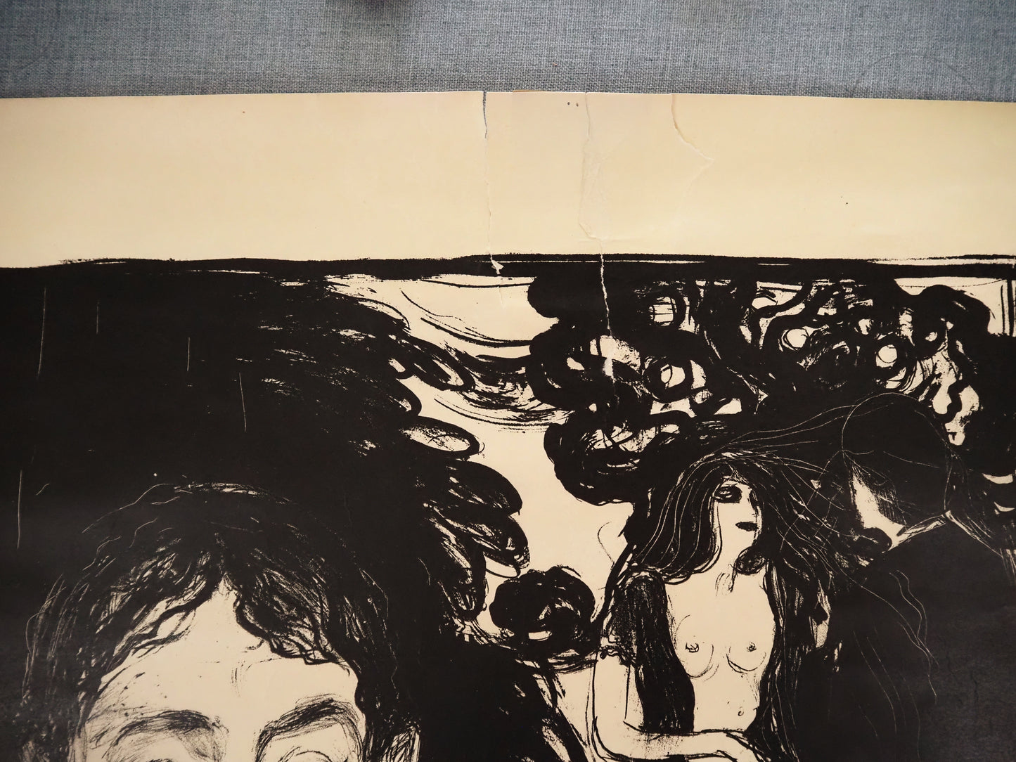 1946 Edvard Munch Memorial Exhibition Poster - Original Vintage Poster