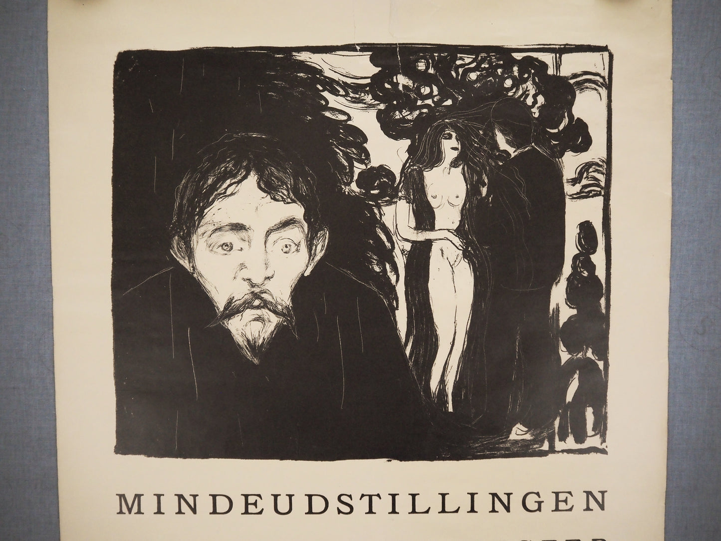 1946 Edvard Munch Memorial Exhibition Poster - Original Vintage Poster