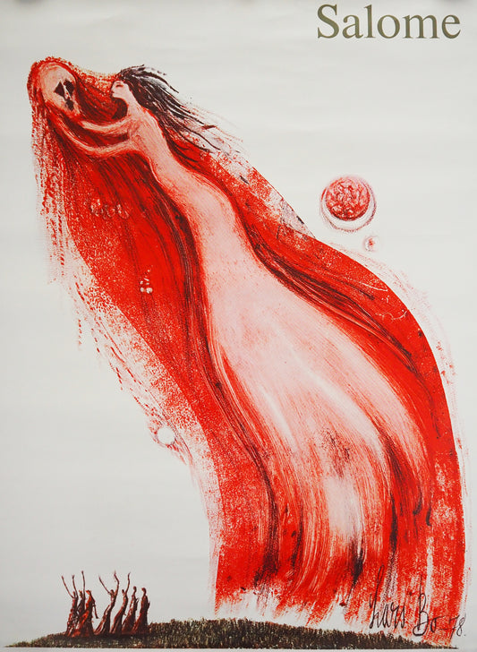 1978 Salome Opera Poster by Lars Bo - Original Vintage Poster