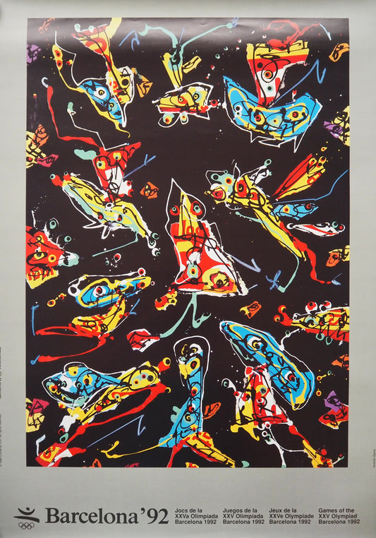 1992 Summer Olympic Games Barcelona (Official Poster) by Antonio Saura - Original Vintage Poster