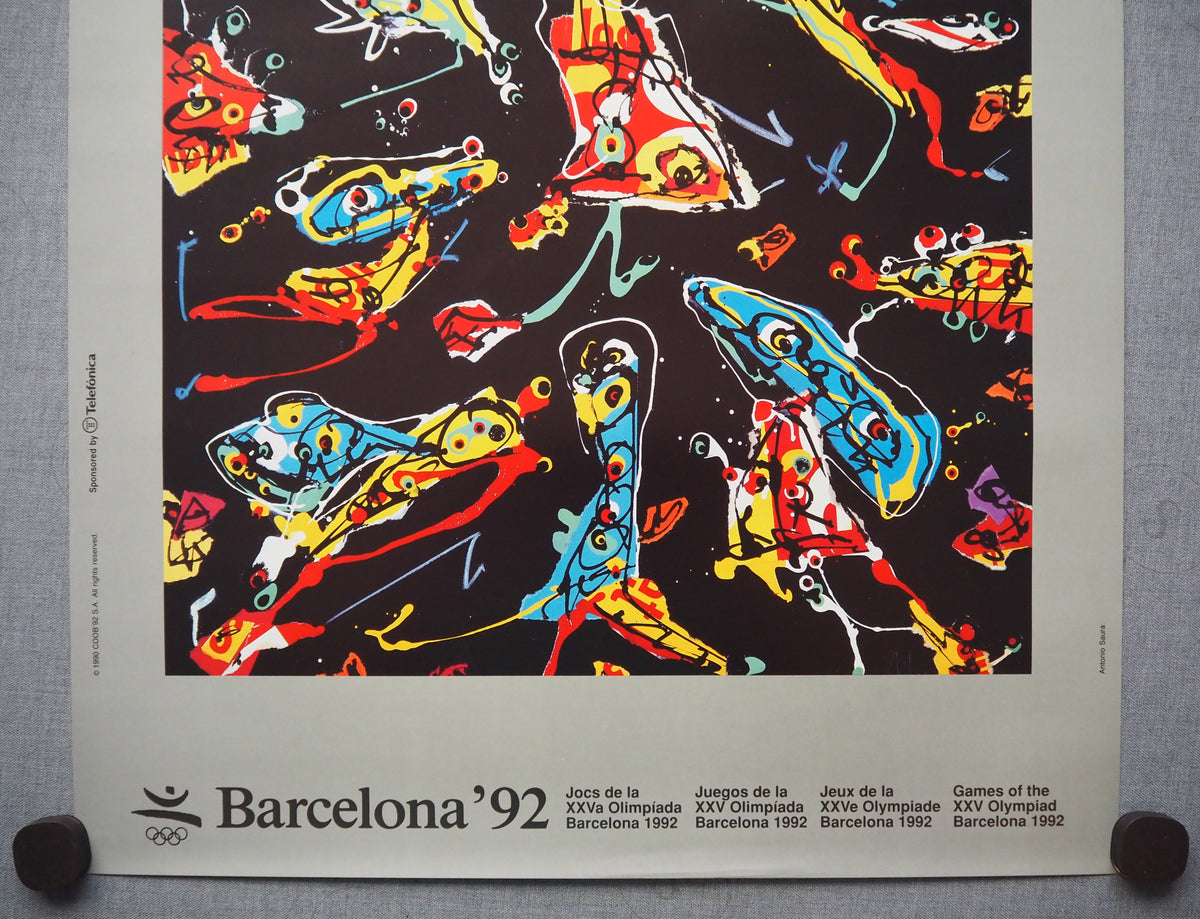 1992 Summer Olympic Games Barcelona (Official Poster) by Antonio Saura - Original Vintage Poster