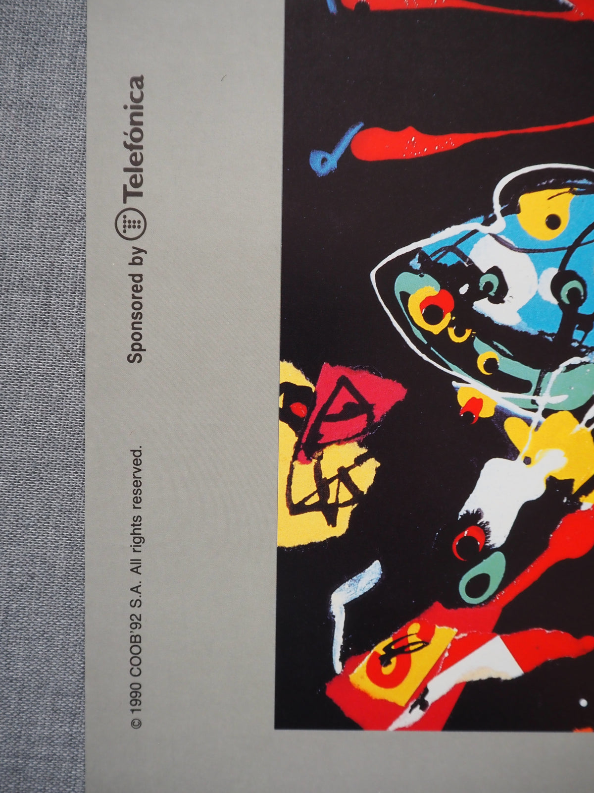 1992 Summer Olympic Games Barcelona (Official Poster) by Antonio Saura - Original Vintage Poster