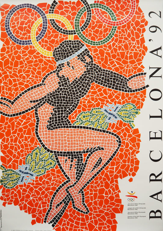 1992 Summer Olympic Games Barcelona (Official Poster) by Carlos Rolando - Original Vintage Poster