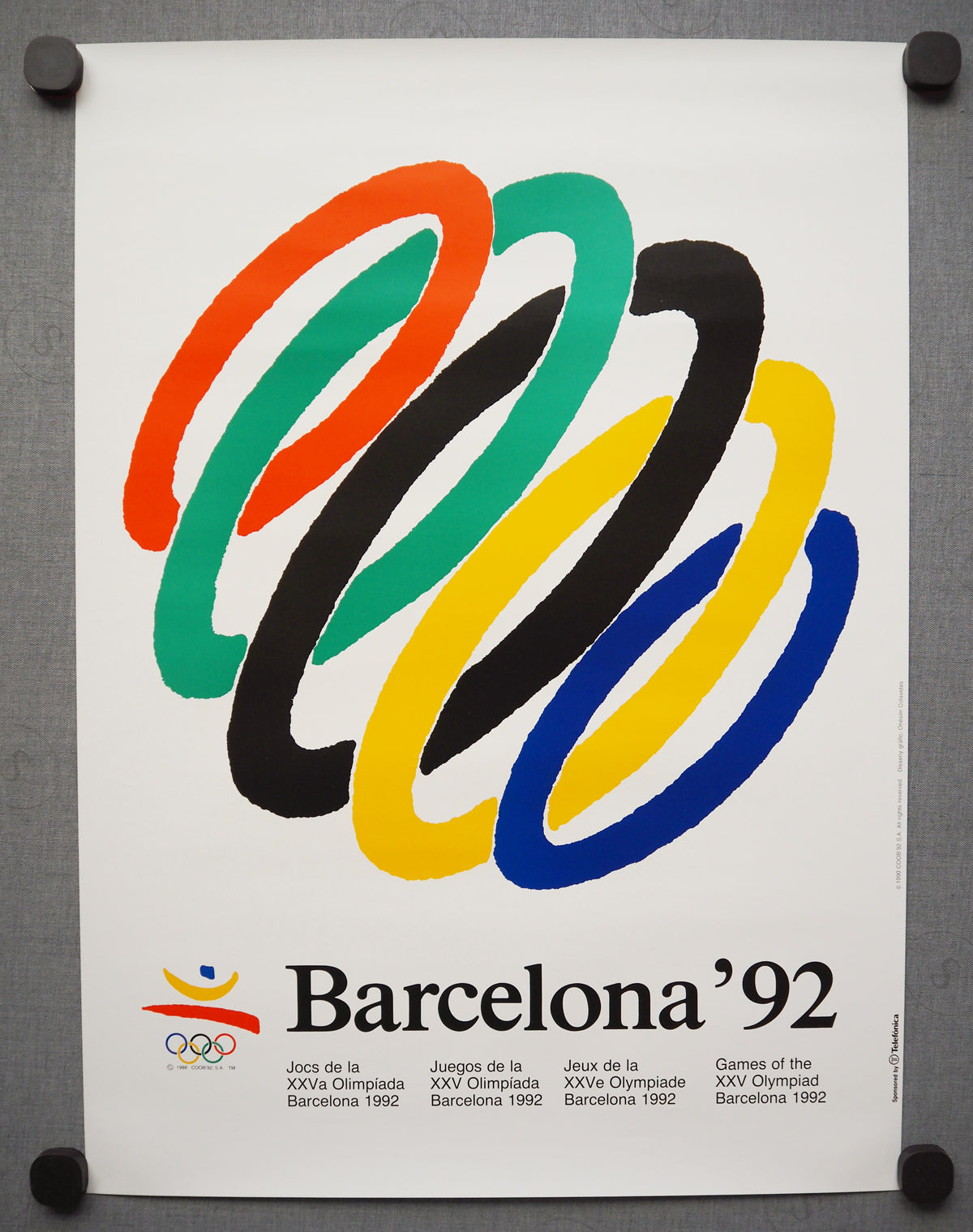 1992 Summer Olympic Games Barcelona (Official Poster) by Onésim Colavidas - Original Vintage Poster