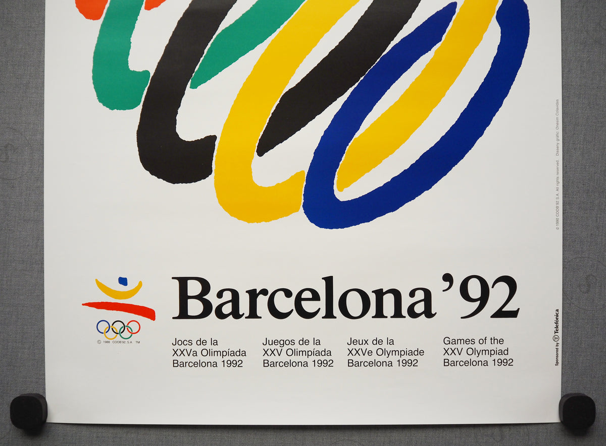 1992 Summer Olympic Games Barcelona (Official Poster) by Onésim Colavidas - Original Vintage Poster