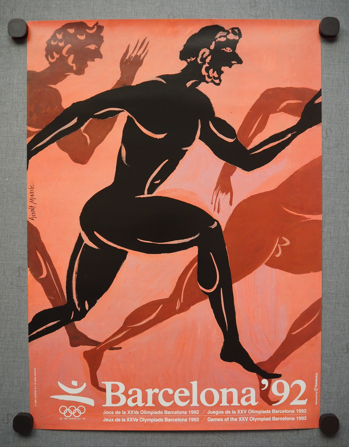 1992 Summer Olympic Games Barcelona (Official Poster) by Antoni Giralt Miracle - Original Vintage Poster