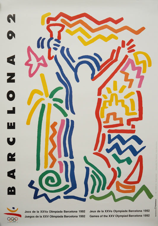 1992 Summer Olympic Games Barcelona (Official Poster) by Pilar Ramon Gómez - Original Vintage Poster