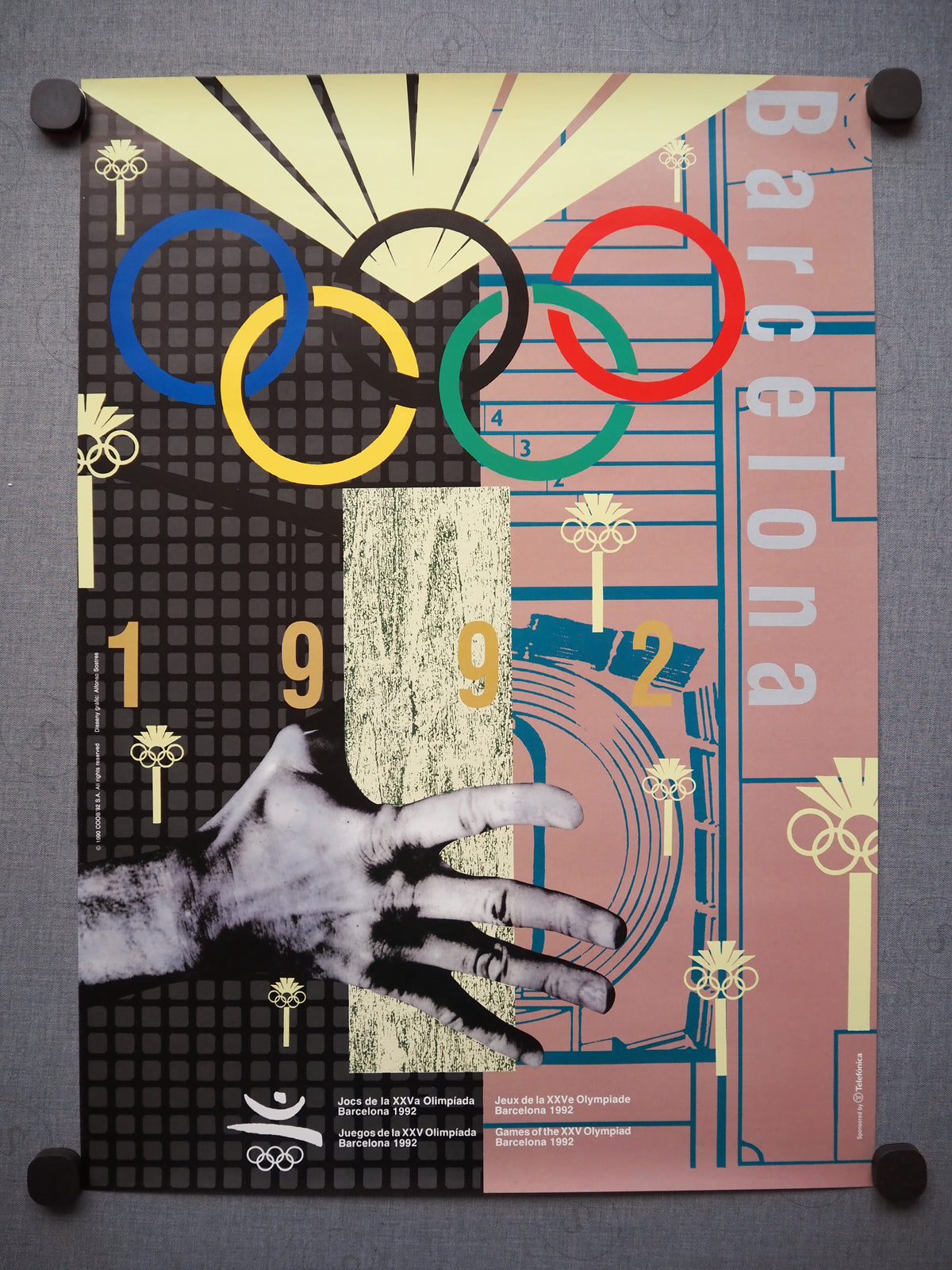 1992 Summer Olympic Games Barcelona (Official Poster) by Alfonso Sostres - Original Vintage Poster