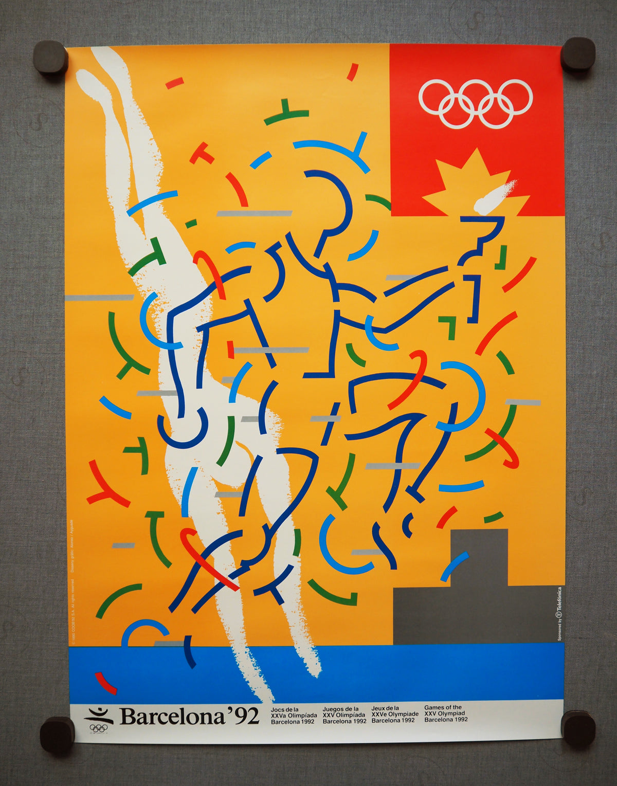 1992 Summer Olympic Games Barcelona (Official Poster) by Alonso & Ayguadé - Original Vintage Poster