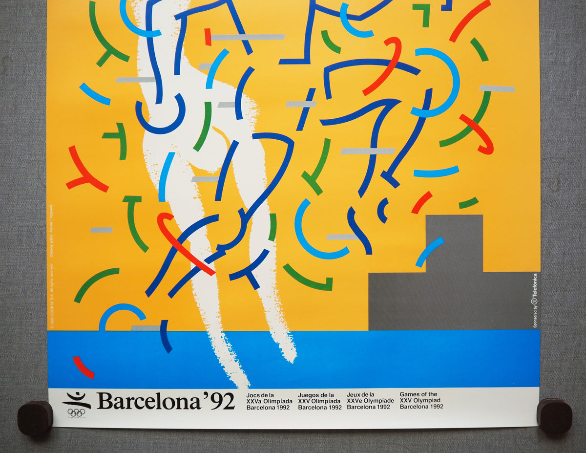 1992 Summer Olympic Games Barcelona (Official Poster) by Alonso & Ayguadé - Original Vintage Poster