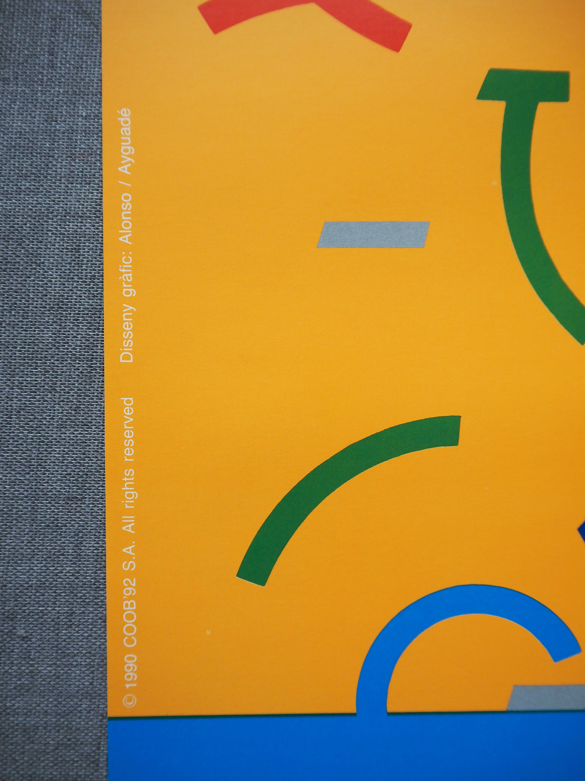 1992 Summer Olympic Games Barcelona (Official Poster) by Alonso & Ayguadé - Original Vintage Poster