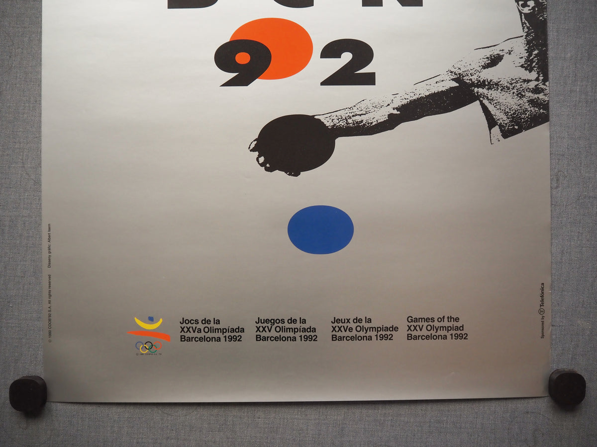1992 Summer Olympic Games Barcelona (Official Poster) by Albert Istern - Original Vintage Poster
