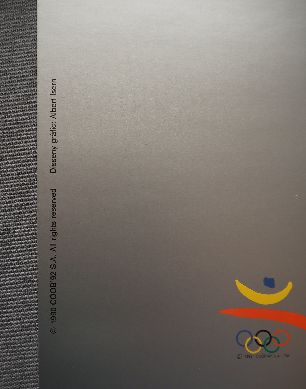 1992 Summer Olympic Games Barcelona (Official Poster) by Albert Istern - Original Vintage Poster
