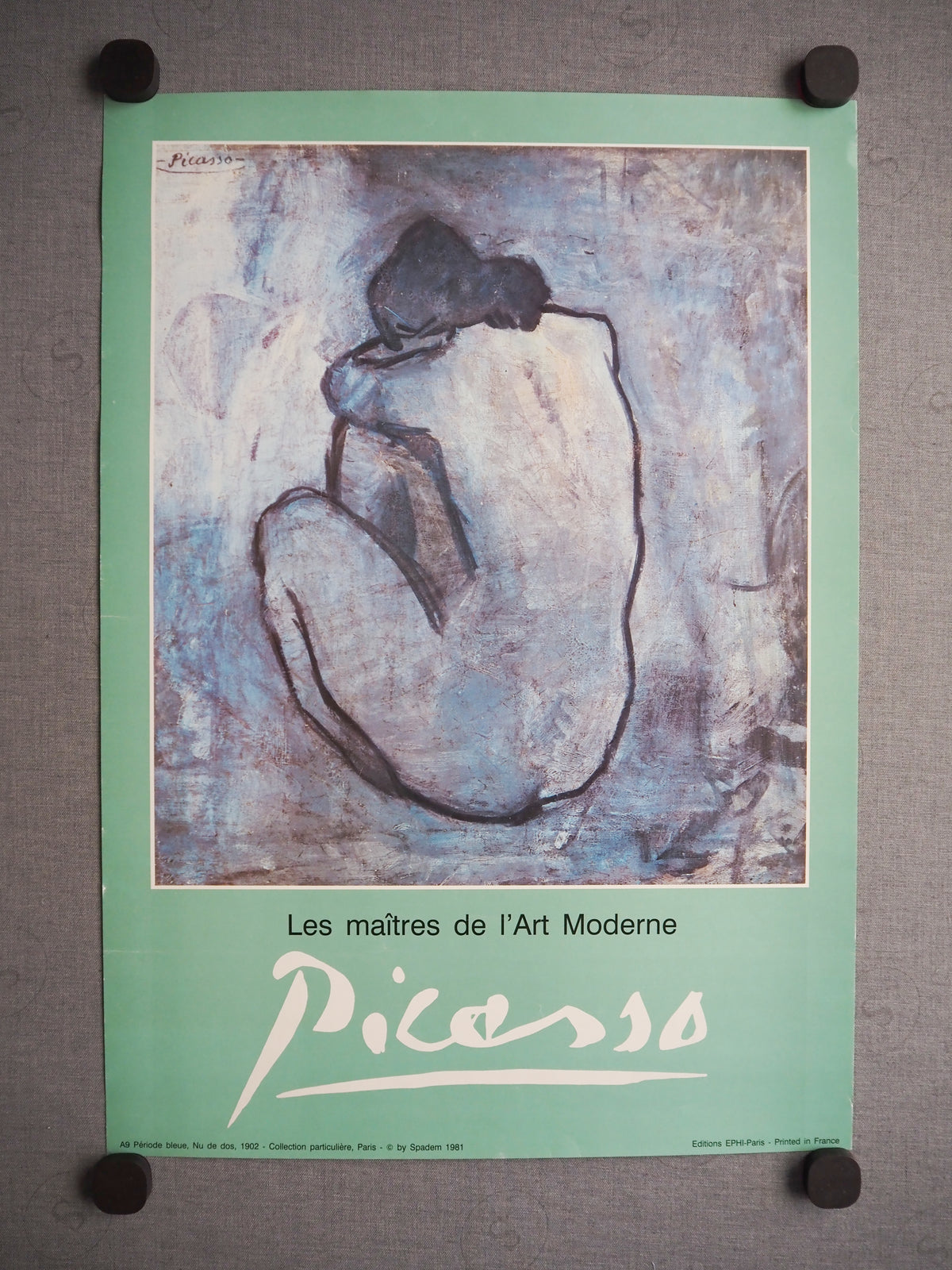 1981 Picasso Nu de dos, Paris - Original Vintage Poster