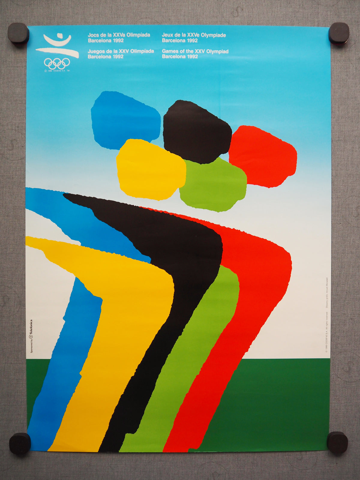 1992 Summer Olympic Games Barcelona (Official Poster) by Arcadi Moradell - Original Vintage Poster
