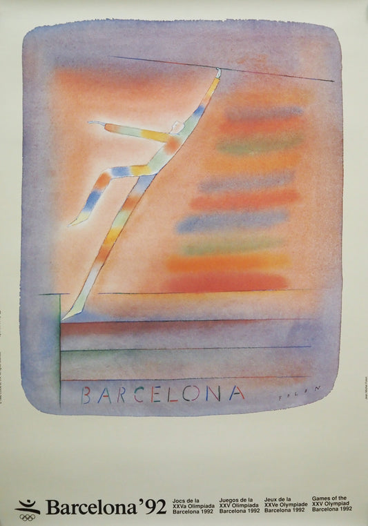 1992 Summer Olympic Games Barcelona (Official Poster) by Folon - Original Vintage Poster