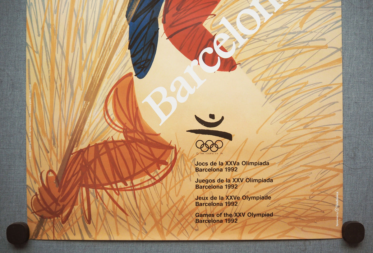 1992 Summer Olympic Games Barcelona (Official Poster) by Enric Huguet - Original Vintage Poster