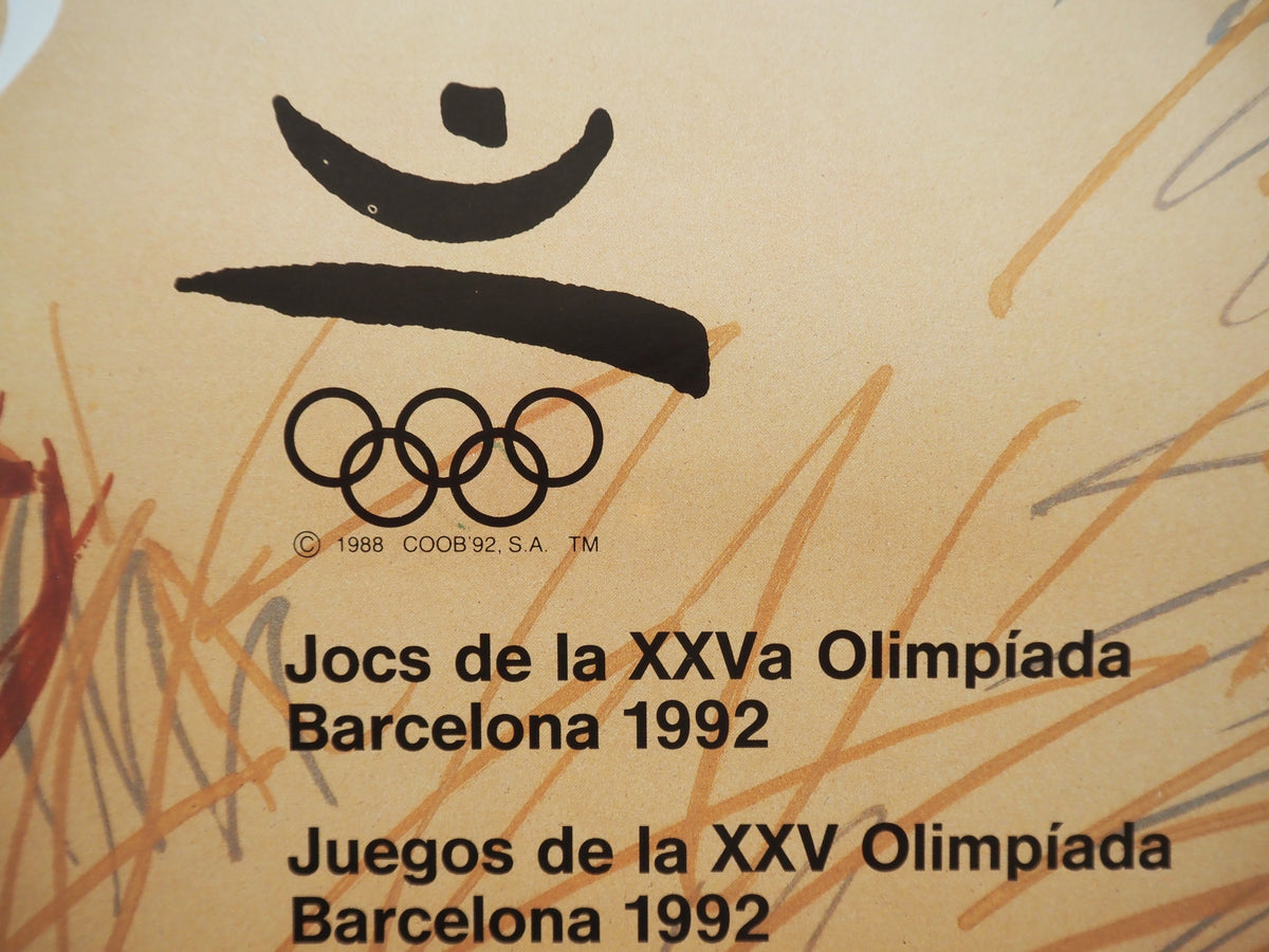 1992 Summer Olympic Games Barcelona (Official Poster) by Enric Huguet - Original Vintage Poster