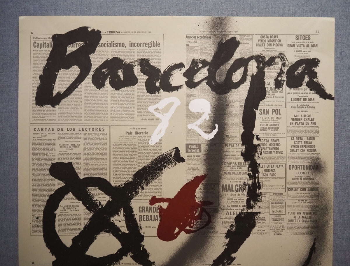 1982 World Cup Spain (Barcelona) - Original Vintage Poster