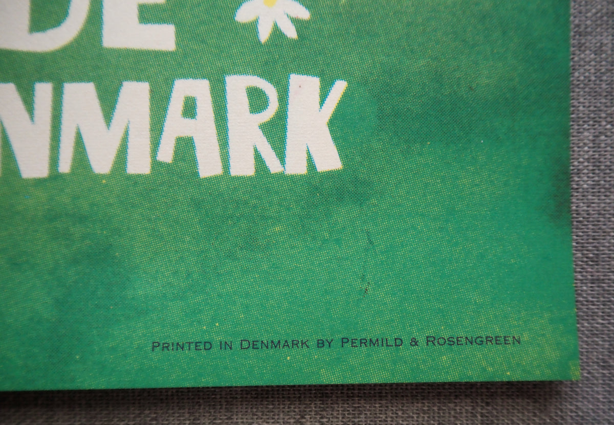 1970s Hippie Music Festival in Denmark - Original Vintage Poster