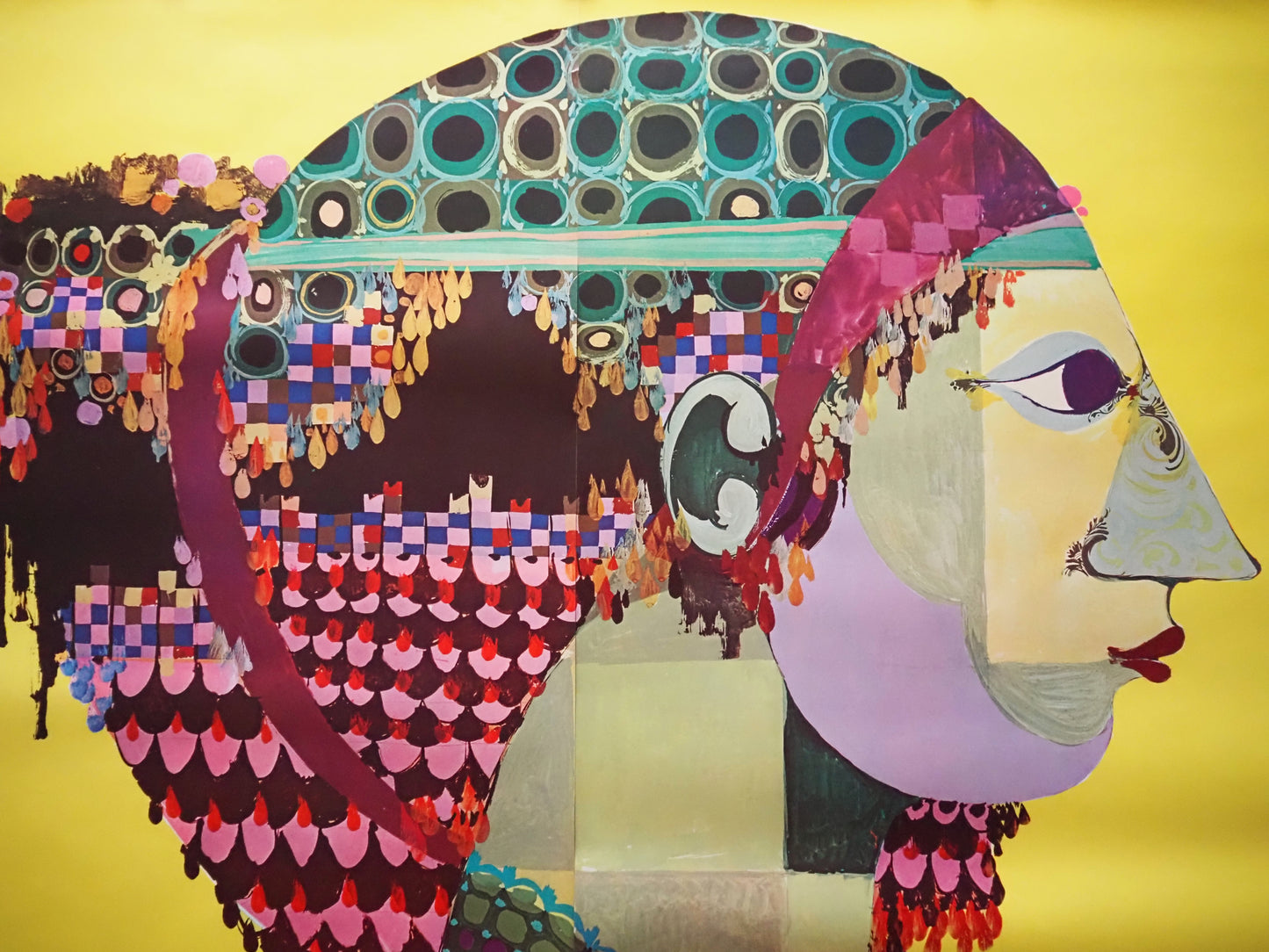 1971 Wiinblad's 1001 Nights "Portrait of Scheherazade" (Huge Poster) - Original Vintage Poster