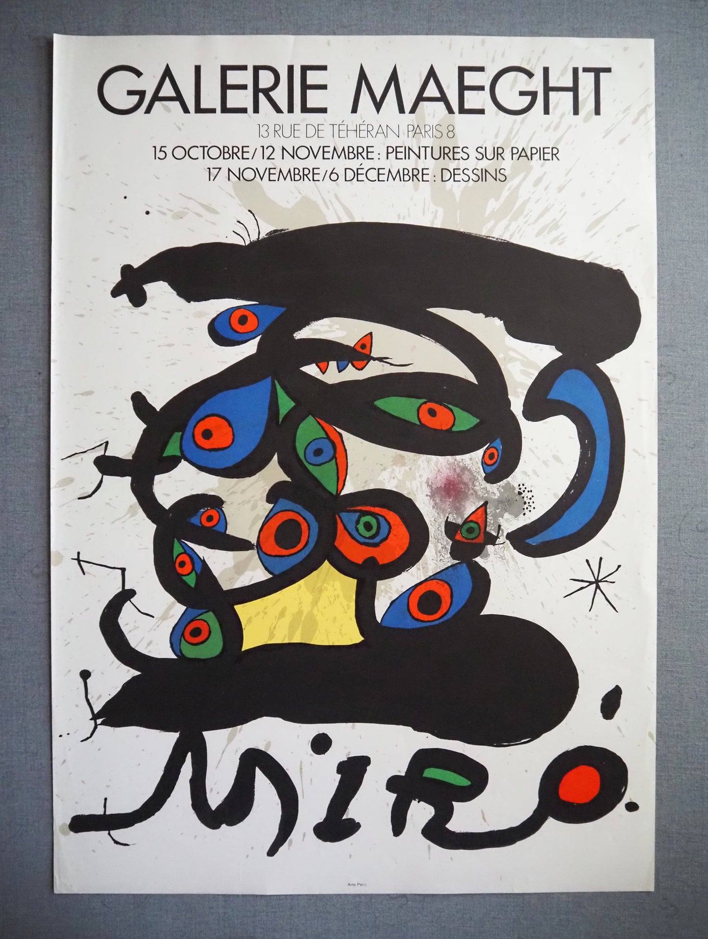 1970 Miro Galerie Maeght Exhibition Poster - Original Vintage Poster