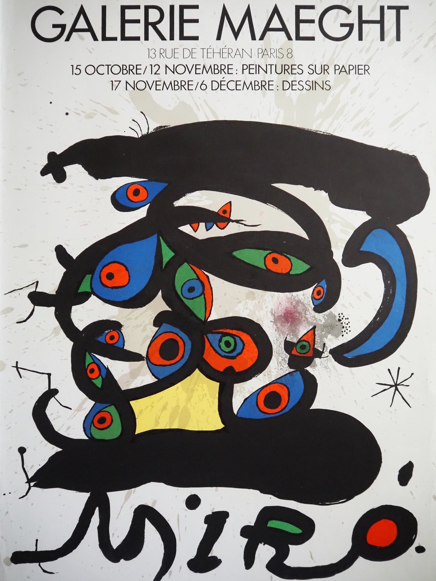 1970 Miro Galerie Maeght Exhibition Poster - Original Vintage Poster