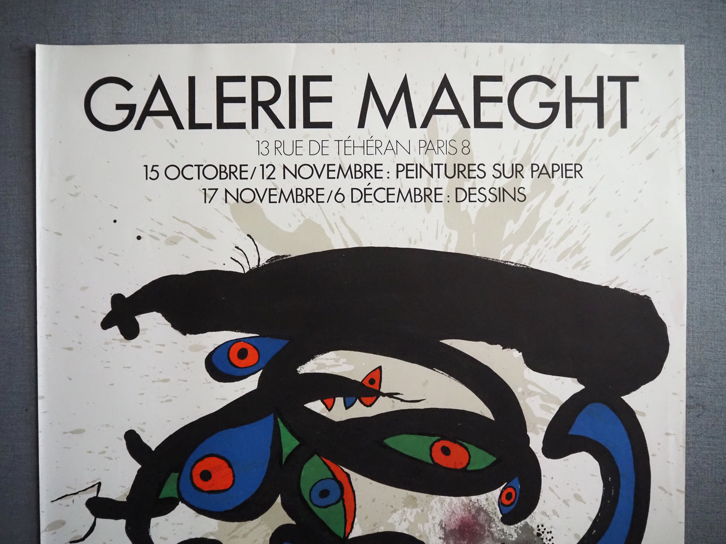 1970 Miro Galerie Maeght Exhibition Poster - Original Vintage Poster