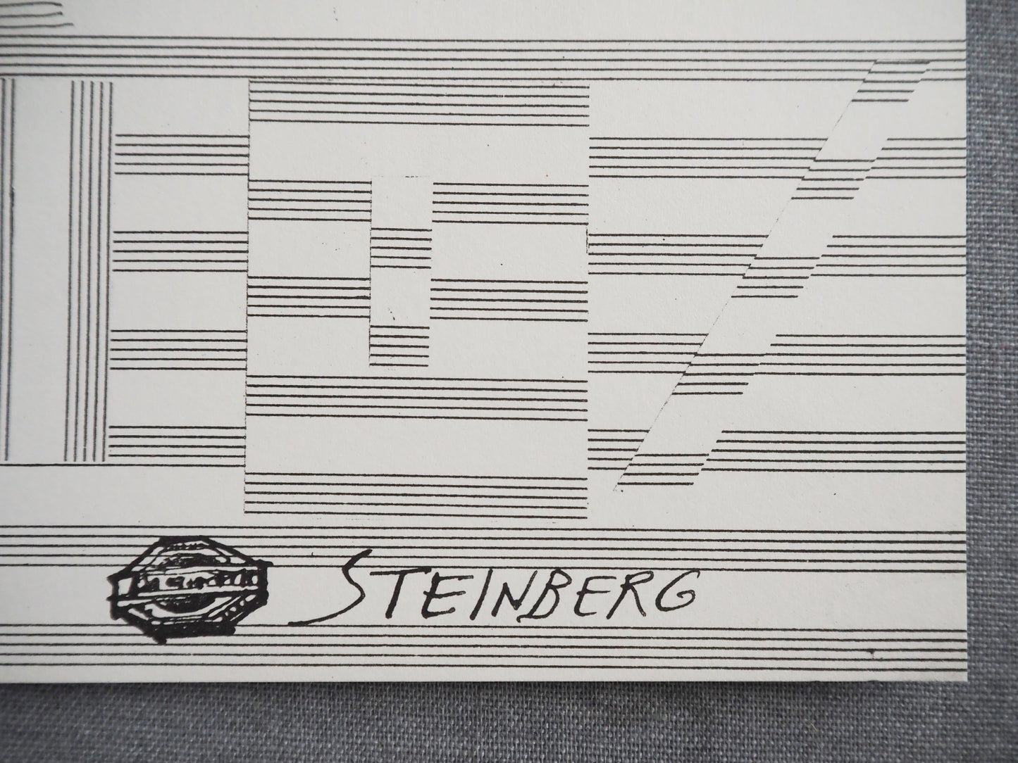 1970 Nuits de la Fondation by Saul Steinberg - Original Vintage Poster