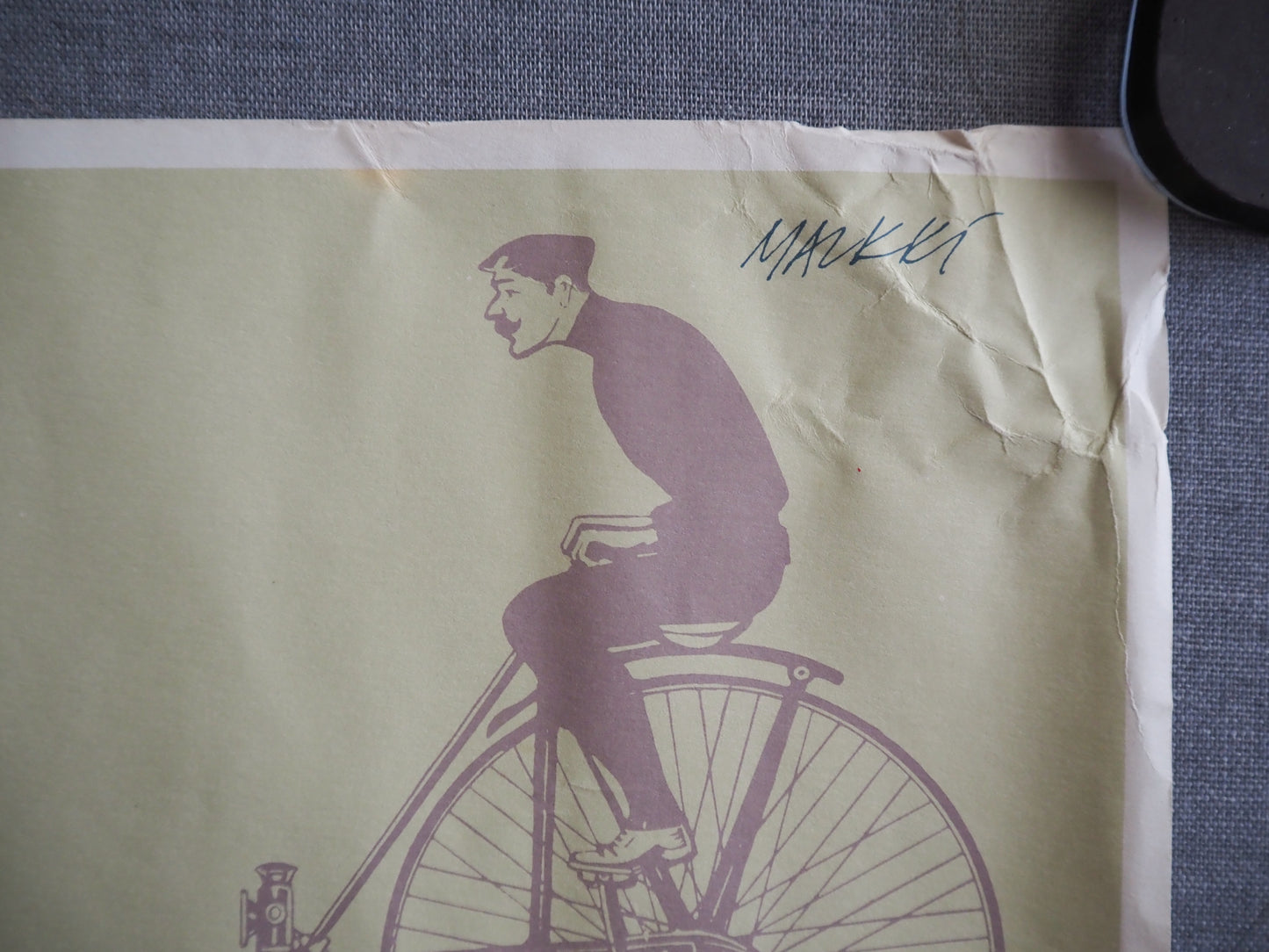 1969 Bicycle History & Safety Poster - Original Vintage Poster