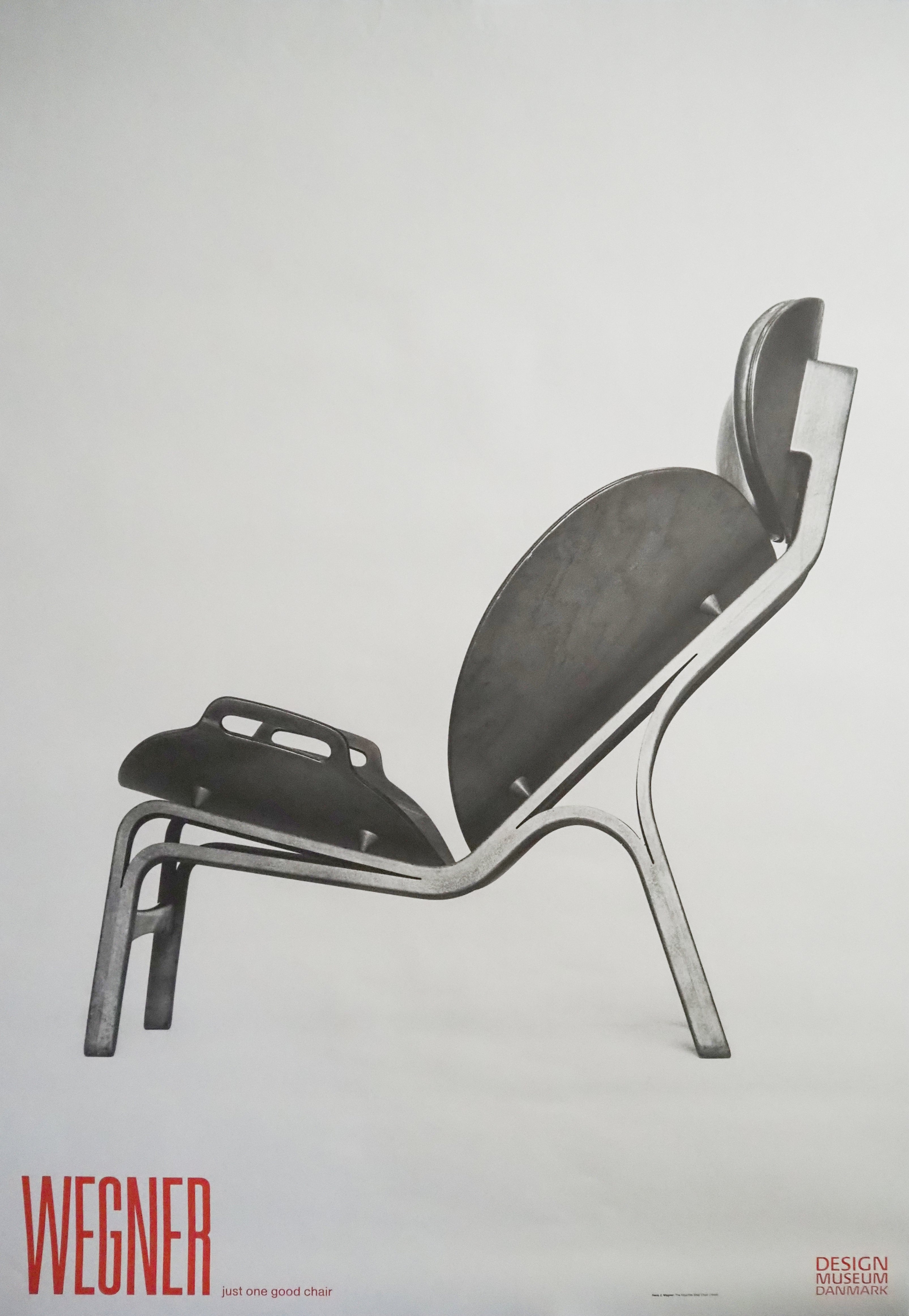 2014 Wegner Tripartite Shell Chair Exhibition Poster Design Museum Den ...