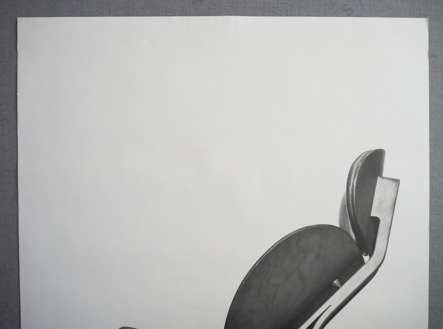 2014 Wegner Tripartite Shell Chair Exhibition Poster Design Museum Denmark - Original Vintage Poster