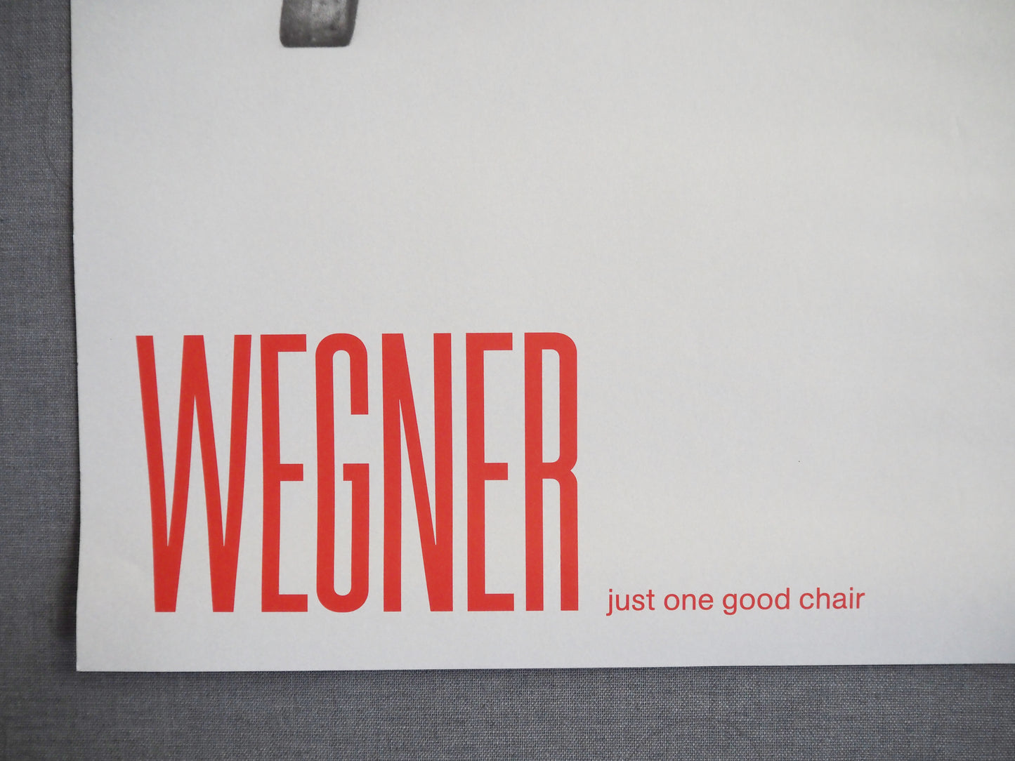 2014 Wegner Tripartite Shell Chair Exhibition Poster Design Museum Denmark - Original Vintage Poster