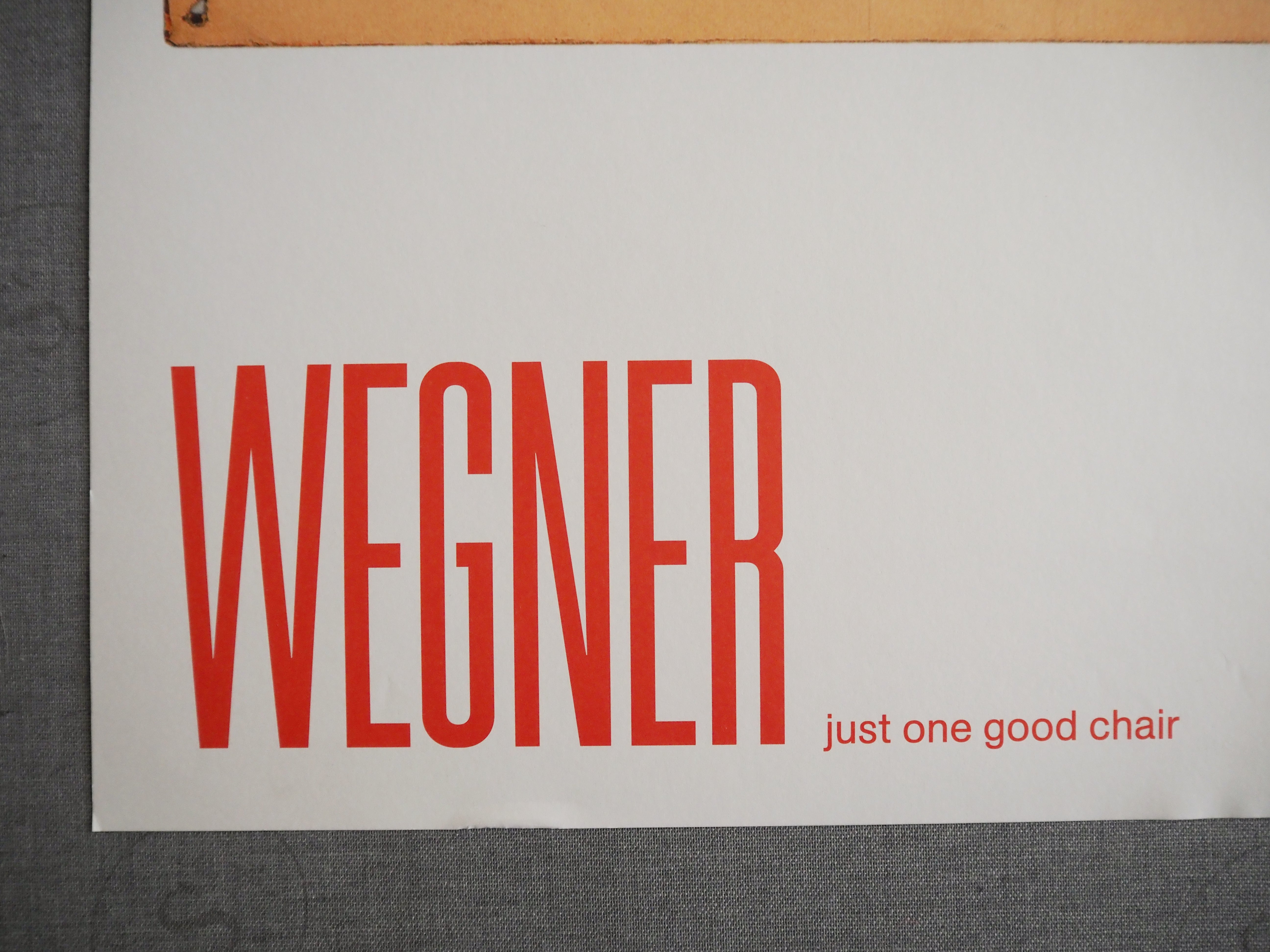2014 Wegner Smiling Chair Exhibition Poster Design Museum Denmark