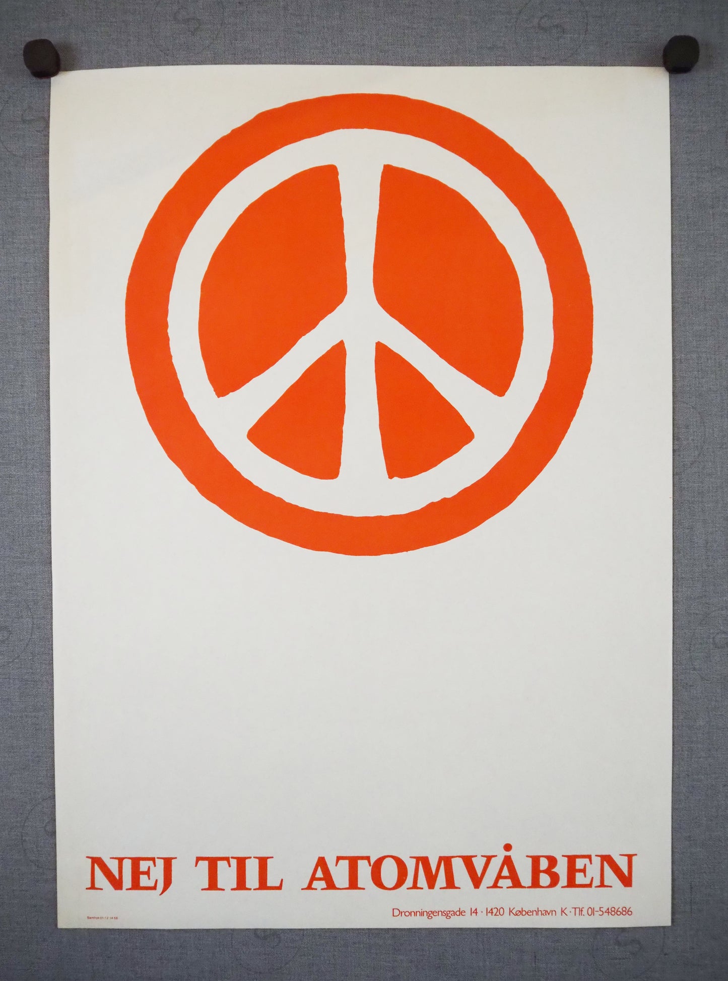 1968 Anti-Nuclear Poster - Original Vintage Poster