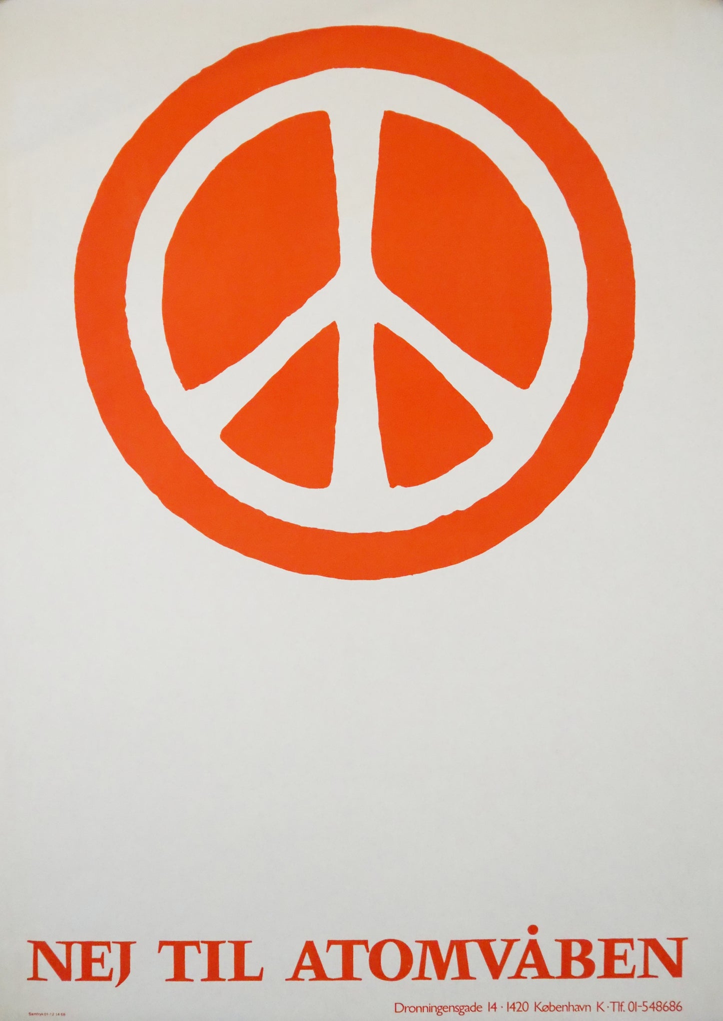 1968 Anti-Nuclear Poster - Original Vintage Poster