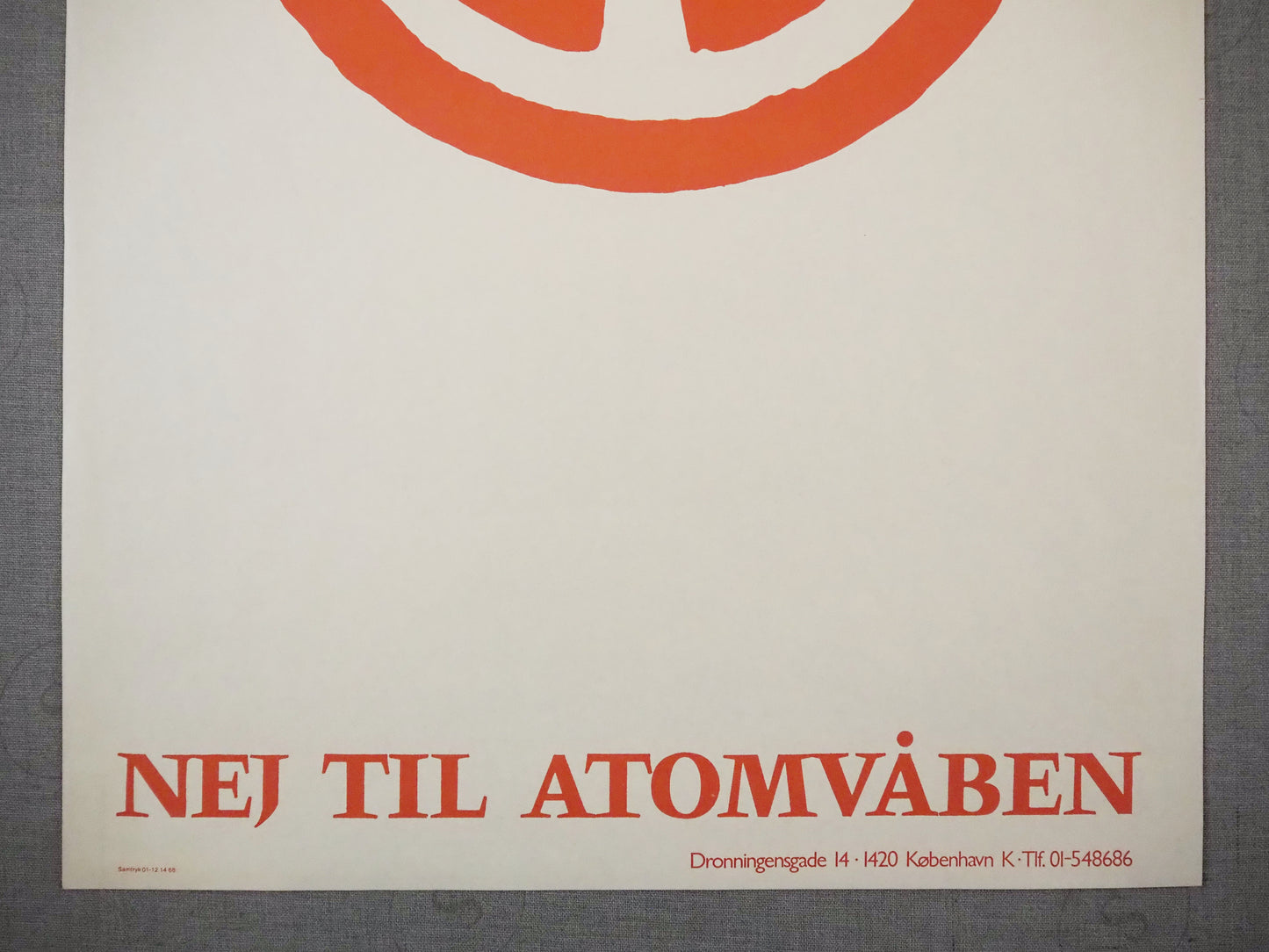 1968 Anti-Nuclear Poster - Original Vintage Poster